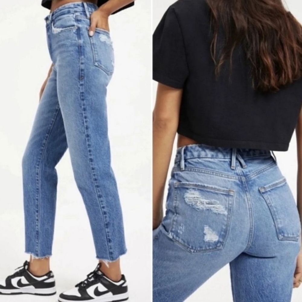 Good American Good Vintage Distressed Jeans size 26 NWT